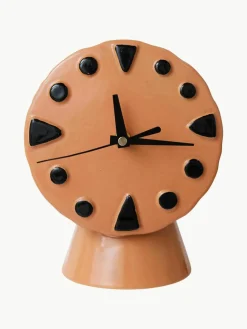 Handbeschilderde tafelklok Retro van keramiek