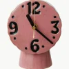 Handbeschilderde tafelklok Retro van keramiek