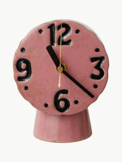 Handbeschilderde tafelklok Retro van keramiek