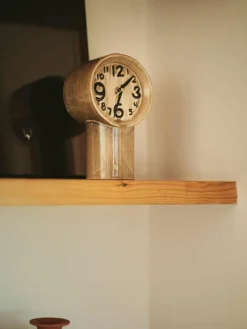 Handbeschilderde tafelklok Retro van keramiek