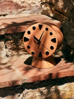 Handbeschilderde tafelklok Retro van keramiek