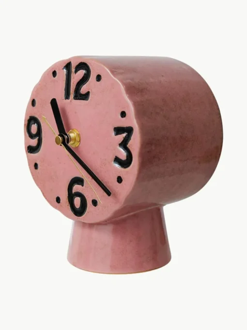 Handbeschilderde tafelklok Retro van keramiek
