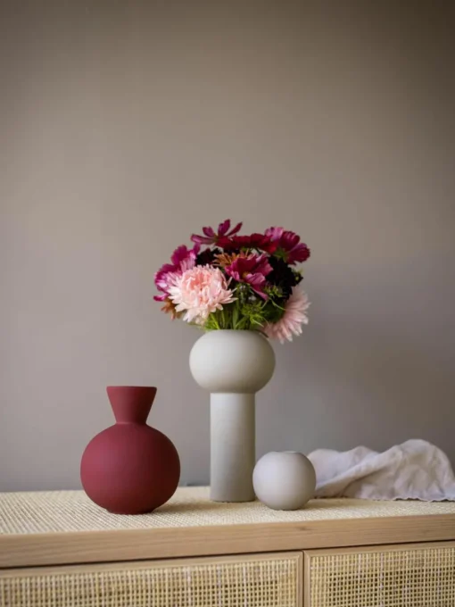 Handbeschilderde vaas Pillar, H 24 cm