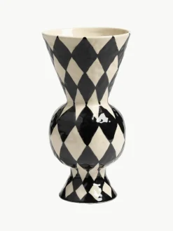 Handbeschilderde vaas Rhombic, H 30 cm