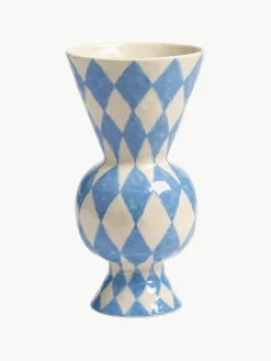 Handbeschilderde vaas Rhombic, H 30 cm