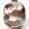 Handbeschilderde vaas Thyra, H 50 cm