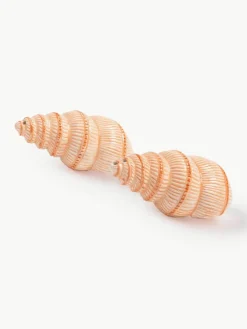 Handbeschilderde zout- & peperstrooier Shell van dolomiet, 2-delig