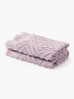 Handdoek Jacqui met hoog-laag patroon, in verschillende formaten
