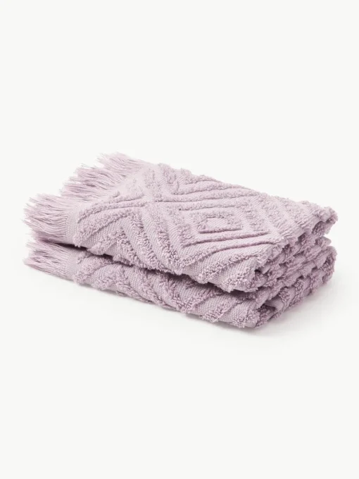 Handdoek Jacqui met hoog-laag patroon, in verschillende formaten