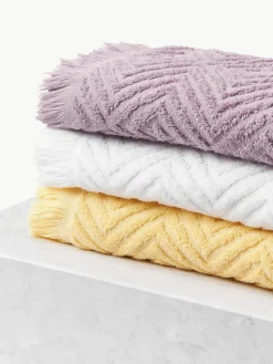Handdoek Jacqui met hoog-laag patroon, in verschillende formaten