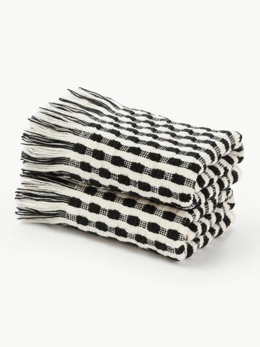 Handdoek Juniper met hoog-laag structuur, in verschillende formaten