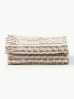 Handdoek Juniper met hoog-laag structuur, in verschillende formaten