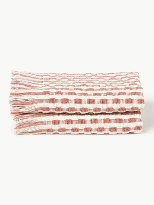 Handdoek Juniper met hoog-laag structuur, in verschillende formaten