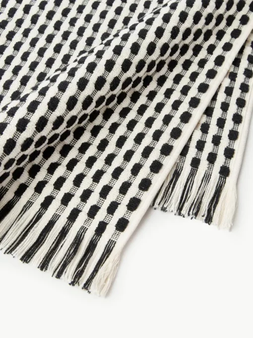 Handdoek Juniper met hoog-laag structuur, in verschillende formaten