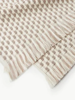 Handdoek Juniper met hoog-laag structuur, in verschillende formaten