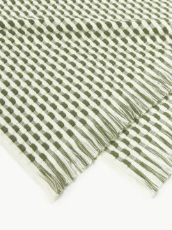 Handdoek Juniper met hoog-laag structuur, in verschillende formaten