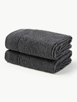 Handdoek Luxe met gestreepte rand, in verschillende formaten