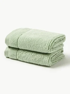 Handdoek Luxe met gestreepte rand, in verschillende formaten