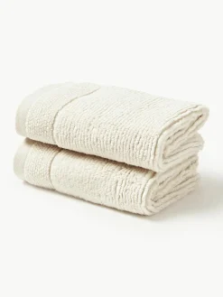 Handdoek Luxe met gestreepte rand, in verschillende formaten