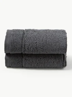 Handdoek Luxe met gestreepte rand, in verschillende formaten
