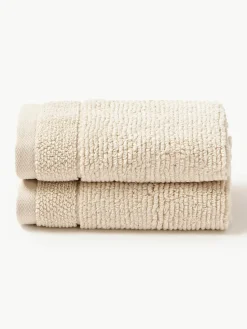 Handdoek Luxe met gestreepte rand, in verschillende formaten