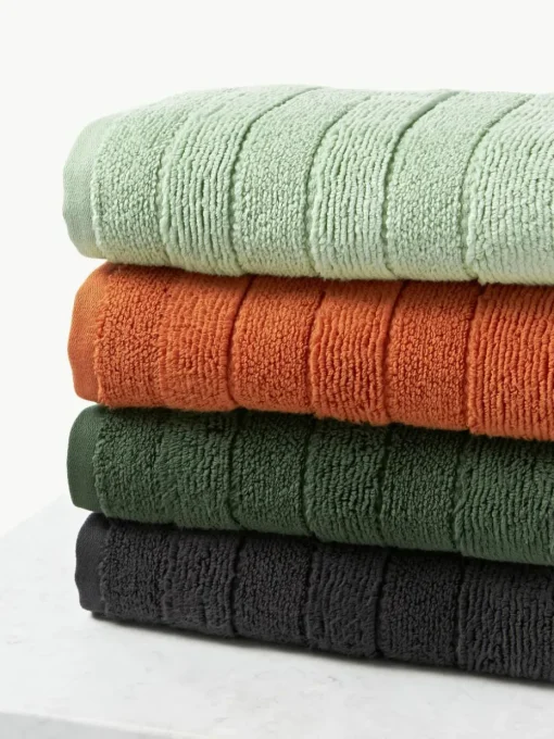 Handdoek Luxe met gestreepte rand, in verschillende formaten