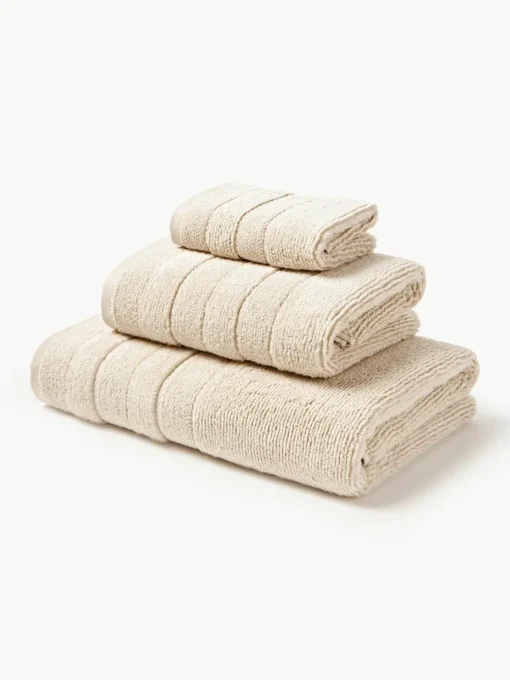 Handdoekenset Luxe met gestreepte rand, in verschillende setgroottes