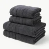 Handdoekenset Luxe met gestreepte rand, in verschillende setgroottes