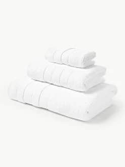 Handdoekenset Luxe met gestreepte rand, in verschillende setgroottes