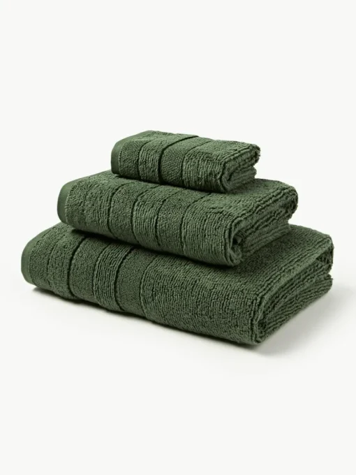 Handdoekenset Luxe met gestreepte rand, in verschillende setgroottes