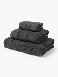 Handdoekenset Luxe met gestreepte rand, in verschillende setgroottes