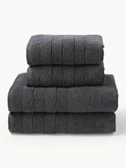 Handdoekenset Luxe met gestreepte rand, in verschillende setgroottes