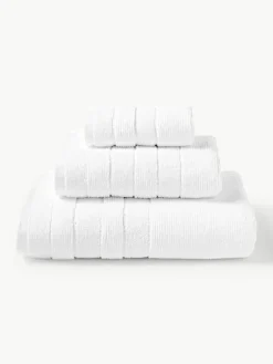 Handdoekenset Luxe met gestreepte rand, in verschillende setgroottes