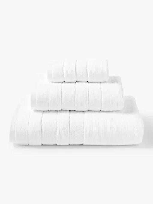 Handdoekenset Luxe met gestreepte rand, in verschillende setgroottes