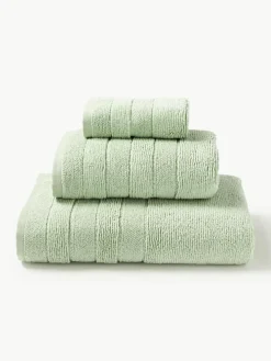 Handdoekenset Luxe met gestreepte rand, in verschillende setgroottes