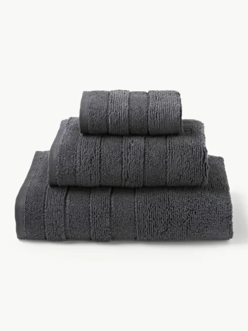Handdoekenset Luxe met gestreepte rand, in verschillende setgroottes