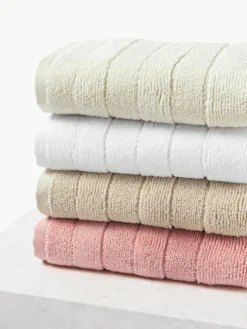 Handdoekenset Luxe met gestreepte rand, in verschillende setgroottes