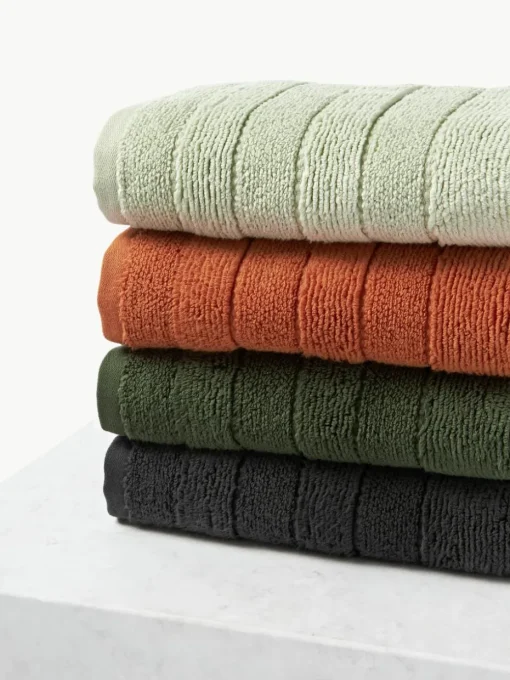 Handdoekenset Luxe met gestreepte rand, in verschillende setgroottes