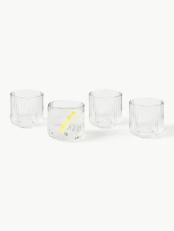 Handgeblazen Aleo waterkaraf met waterglazen, set van 5