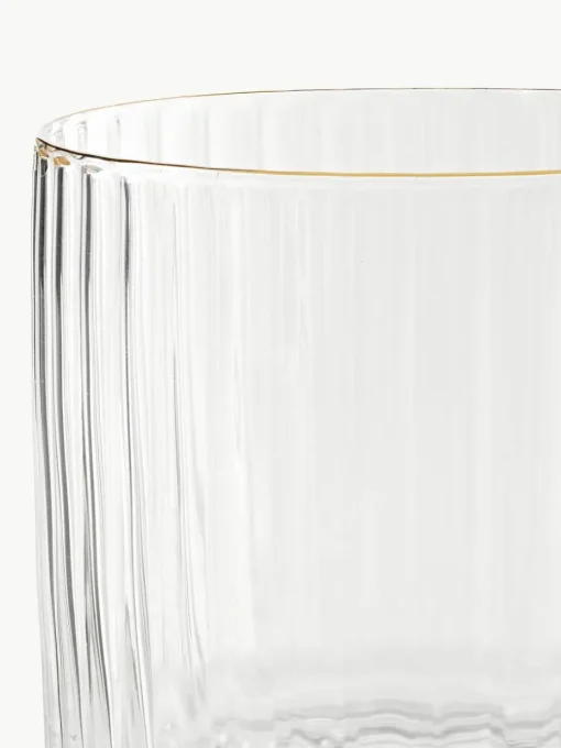 Handgeblazen Aleo waterkaraf met waterglazen, set van 5
