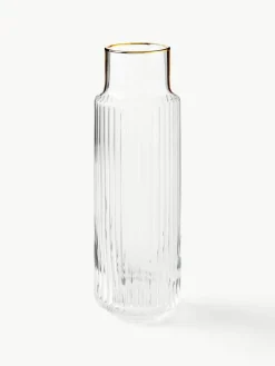 Handgeblazen Aleo waterkaraf met waterglazen, set van 5