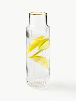 Handgeblazen Aleo waterkaraf met waterglazen, set van 5