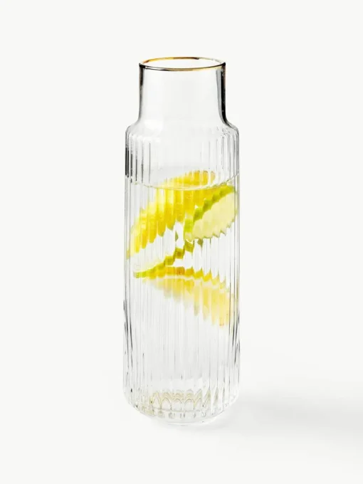 Handgeblazen Aleo waterkaraf met waterglazen, set van 5