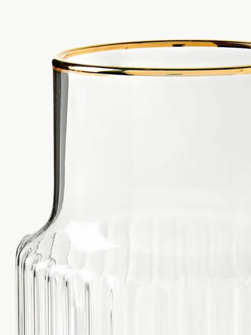 Handgeblazen Aleo waterkaraf met waterglazen, set van 5