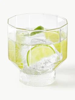 Handgeblazen waterkaraf met Angoli glazen, set van 5