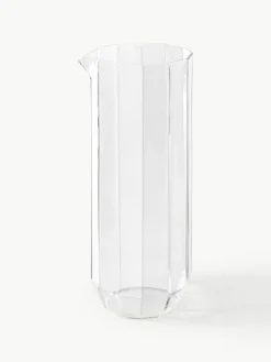 Handgeblazen waterkaraf met Angoli glazen, set van 5