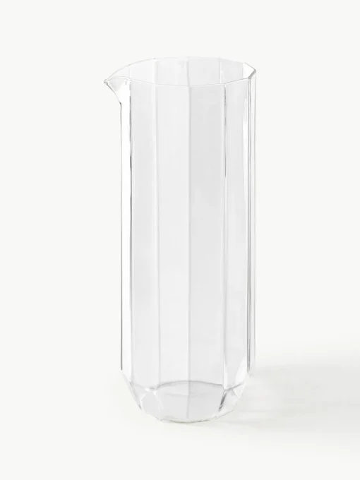 Handgeblazen waterkaraf met Angoli glazen, set van 5