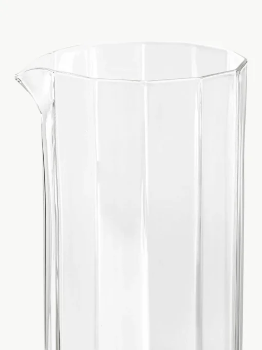 Handgeblazen waterkaraf met Angoli glazen, set van 5