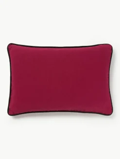 Handgeborduurde katoenen kussenhoes Eye