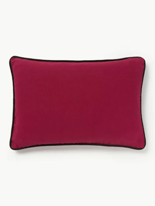Handgeborduurde katoenen kussenhoes Eye
